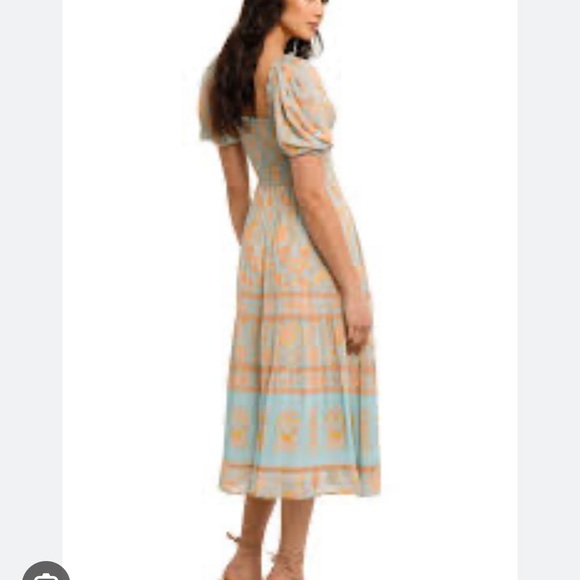 Spell and the gypsy collective juniper shirred dress eggshell blue size M NWT - Picture 13 of 17